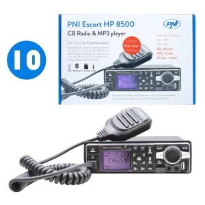 Bax met 10 stuks CB-radiostation en MP3-speler PNI
