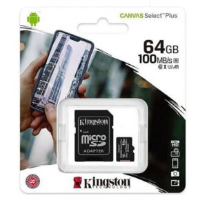 MicroSD Canvas Select Plus-geheugenkaart, 64 GB, 100 MB / s, met adapter