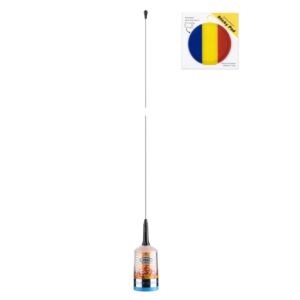 CB-antennepakket PNI TRUCKER 9000 PL met LED, lengte 140 cm, 26-28 MHz, 1000 W, inclusief zelfklevende vlag.