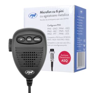 6-pins microfoon met metalen haken