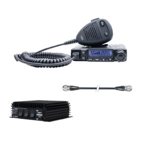 CB-radiostation PNI Escort HP 6500 multistandaard, 4W, AM-FM, 12V, ASQ + RX-TX versterker KL203P, AM-FM-SSB, 100W, 12V
