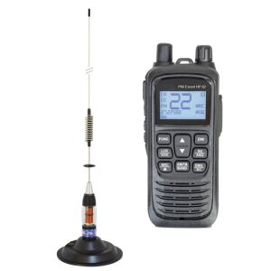 Draagbare CB-radiostationkit PNI Escort HP 92 multi-standaard 4W, 12-24V AM-FM met CB-antenne PNI ML70 met magneet