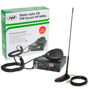 CB PNI ESCORT HP 8000L ASQ radiostation-set + CB PNI Extra 45-antenne met magneet