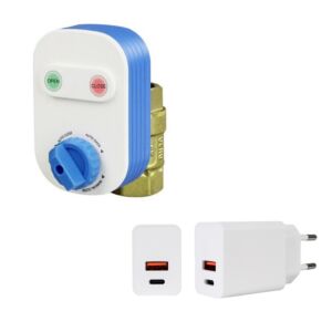 Pakket met intelligente waterklep PNI SV160 en voeding PNI CHG300