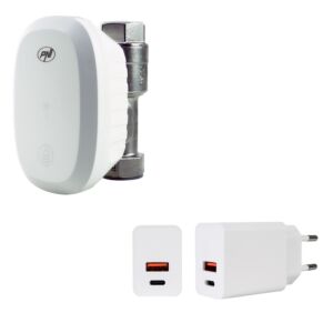 Pakket met intelligente waterklep PNI SV180 PRO en voeding PNI CHG300