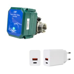 Pakket met intelligente waterklep PNI SV200 en voeding PNI CHG300