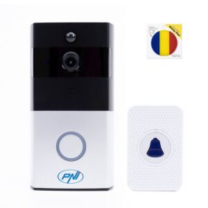 Slim video-intercompakket PNI SafeHome PT710B WiFi HD, P2P en plakbare vlag