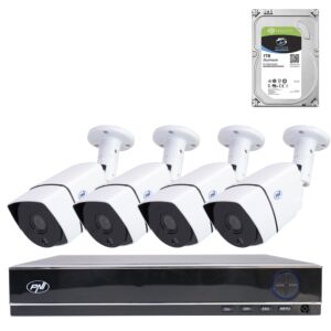 AHD PNI House PTZ1300 Full HD videobewakingskitpakket - NVR en 4 buitencamera's 2MP full HD 1080P met HDD 1Tb incl