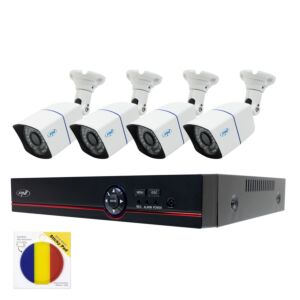 AHD PNI House PTZ1500 5MP DVR videobewakingskit - 4 camera's en plakbare vlag