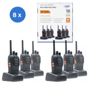 Kit van 6 draagbare radiostations PNI PMR R40 PRO