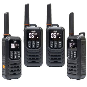 Kit van 4 PNI draagbare radiostations