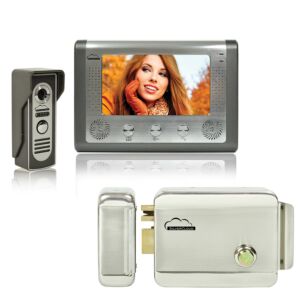 SilverCloud House 715 video-intercomkit met 7-inch LCD-scherm en SilverCloud YR300 elektromagnetische Yala