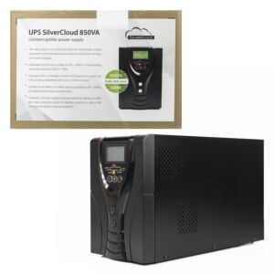 SilverCloud 850VA UPS met sinusvormig LCD-scherm