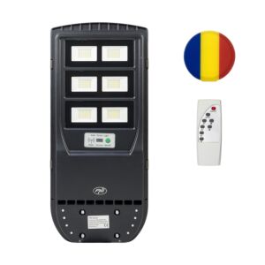 Pakket PNI SL220 200W straatverlichting met ingebouwd zonnepaneel + cadeau sticky pad-vlag