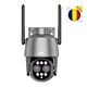 Paxhet PNI House IP574 videobewakingscamera met wifi, PTZ, dubbele lens en sticky pad-vlag inbegrepen