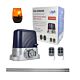 PNI AP800D poortautomatiseringskit bevat 4m motorrek, fotocellen, afstandsbediening, lamp, 230V ontwikkelen 1100 N en 8