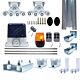 Complete automatiseringskit voor zelfondersteunende poorten PNI AP800D, motor, wielen, fotocellen, afstandsbediening, lamp, 6 meter rack,