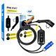 Draagbare oplader PNI KW7 32A, 7,4KW, voor elektrische auto's, 230V, eenfase, Type 2-kabel en 5-pins IEC621-connector