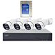 PNI House IPMAX POE 8 videobewakingskit, inclusief NVR met 4 camera's en PNI SafeHouse 1TB harde schijf