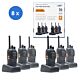 Kit van 6 draagbare radiostations PNI PMR R40 PRO