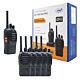 Set van 6 draagbare radiostations PNI PMR R40 PRO-batterijen, laders en hoofdtelefoons inbegrepen