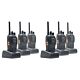 Set van 6 draagbare radiostations PNI PMR R40 PRO-batterijen, laders en hoofdtelefoons inbegrepen