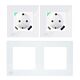 PNI SmartHome WP202 WiFi dubbele smart socket kit met inbouwframe, internetbediening